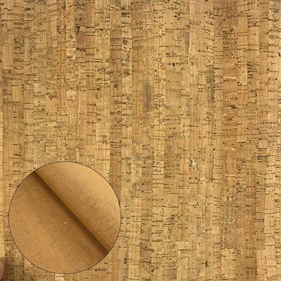 Fabriks tilpasset natur kork syntetisk kork læder kork stof til sko og poser